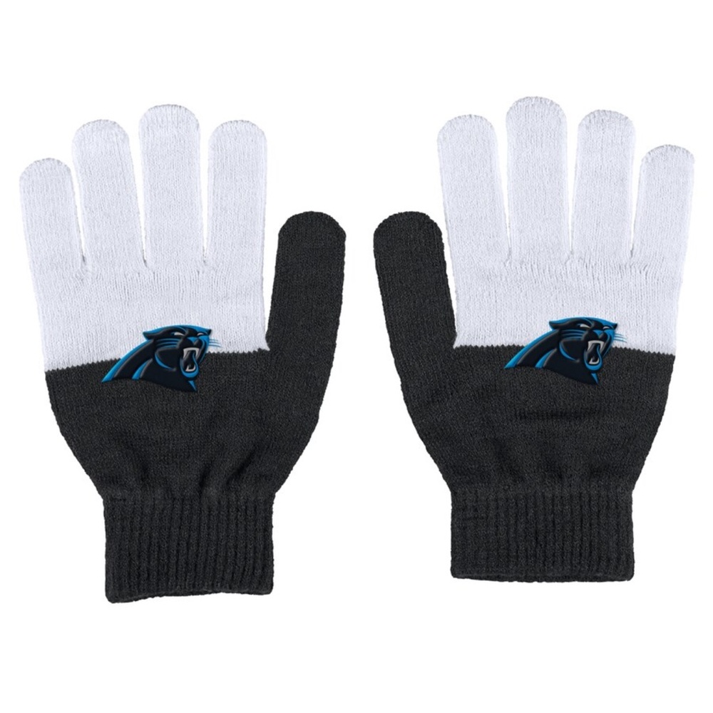 Carolina Panthers WEAR by Erin Andrews Women's Color-Block Gloves